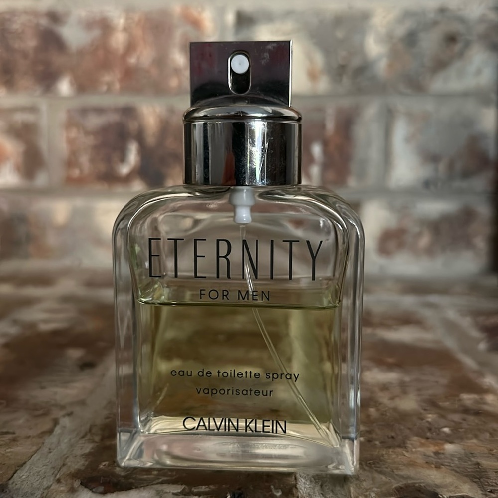 Calvin Klein eternity for men ~2/3 of 3.4 to oz bottle